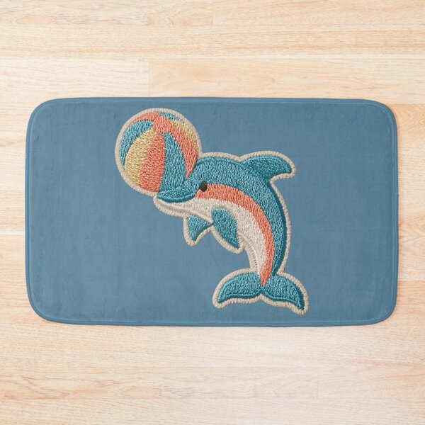 Item preview, Embroidered Dolphin with Beach Ball Patch designed and sold by MegaNovaArt.