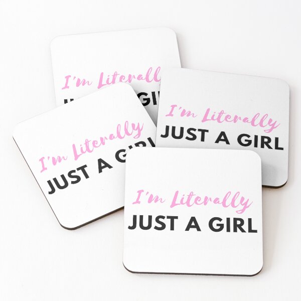 Item preview, I'm Literally Just A Girl Funny Sarcastic Meme Quote designed and sold by Snowy Studio Designs.