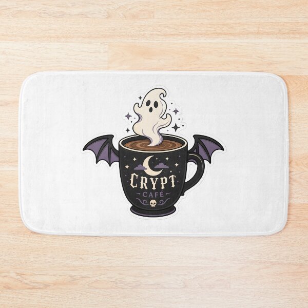 Item preview, Cozy Crypt Coffee Club Gothic Cafe Aesthetic designed and sold by StickyGuys.