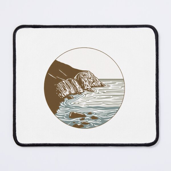 Item preview, Coastal Cliffs Ocean Landscape Nature Lover Traveler designed and sold by RetroMini2026.