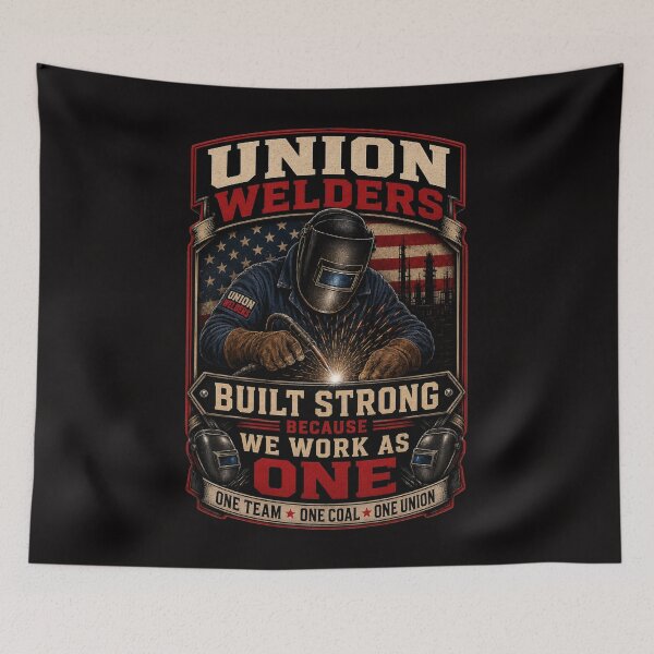 Item preview, Union Welders Built Strong Because We Work As One Shirt | Union Brotherhood Welding Tee designed and sold by LabCore.
