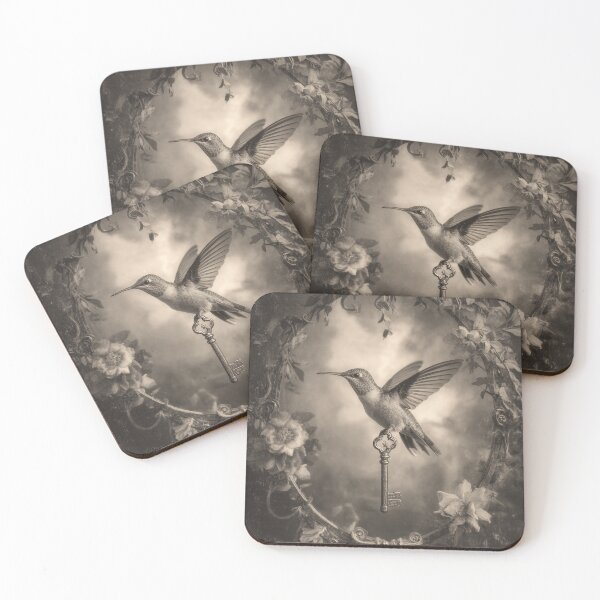 Item preview, Hummingbird and Skeleton Key designed and sold by SpecInkStudio.