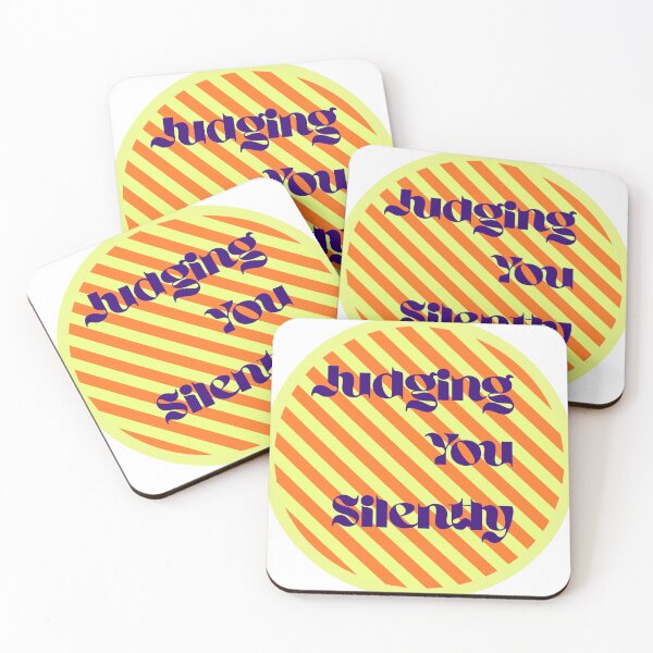 Item preview, Judging You Silently Sarcastic Introvert quote designed and sold by WoodPress.