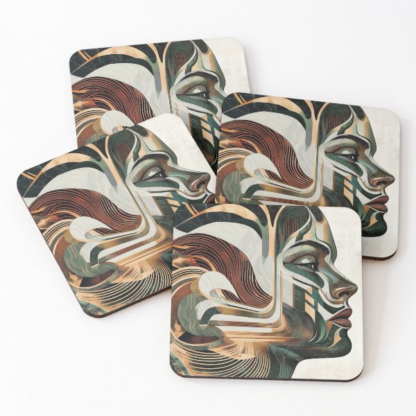Item preview, Art Nouveau Woman Puzzle – Elegant Vintage Portrait Jigsaw Puzzle designed and sold by olenapetol.
