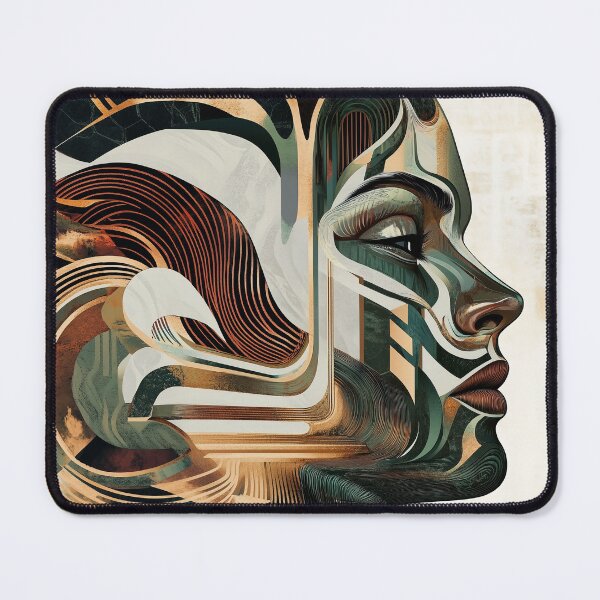 Item preview, Art Nouveau Woman Puzzle – Elegant Vintage Portrait Jigsaw Puzzle designed and sold by olenapetol.