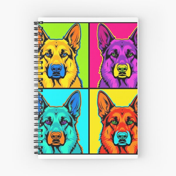 Item preview, German Shepherd Pop Art Print Bold Colorful GSD Dog Lover Gift designed and sold by PetInkCo.
