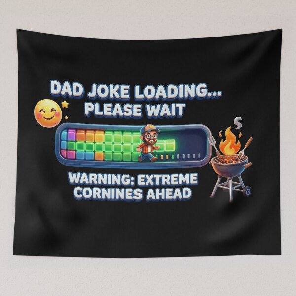 Item preview, Dad Joke Loading Please Wait – Funny BBQ Gamer Dad Humor Design designed and sold by MartBook.