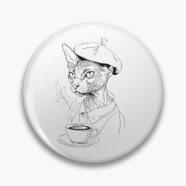 Item preview, Parisian Sphynx: The Coffee Connoisseur designed and sold by illeN-Art-World.