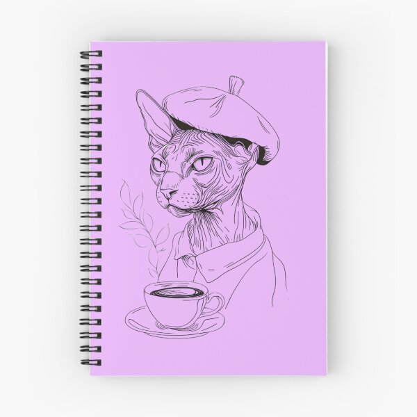 Item preview, Parisian Sphynx: The Coffee Connoisseur designed and sold by illeN-Art-World.
