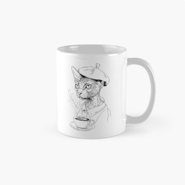 Item preview, Parisian Sphynx: The Coffee Connoisseur designed and sold by illeN-Art-World.