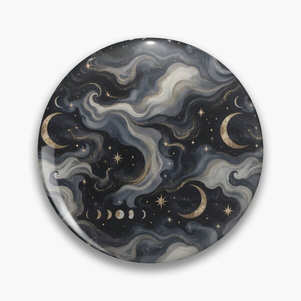 Item preview, Marble Moon Swirl Celestial Pattern designed and sold by StickyGuys.