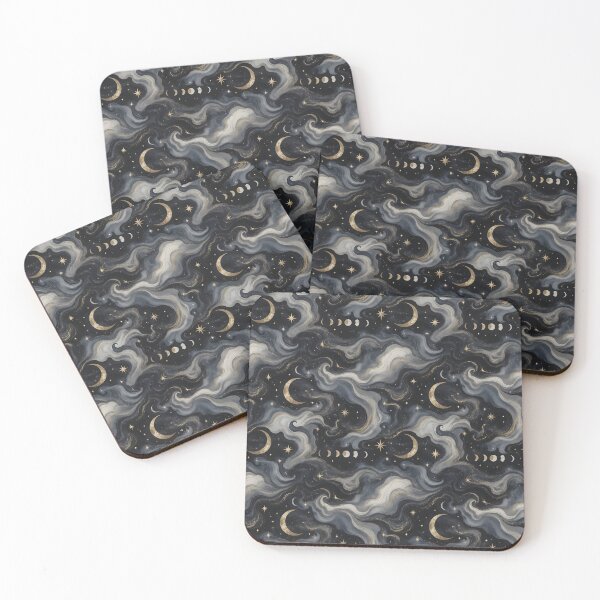 Item preview, Marble Moon Swirl Celestial Pattern designed and sold by StickyGuys.