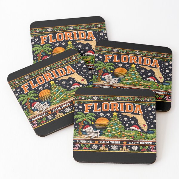 Item preview, Florida Christmas Ugly Sweater | Sunshine & Salty Breeze designed and sold by ButterflyHolly Resource.