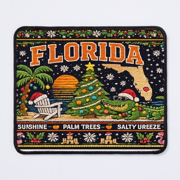 Item preview, Florida Christmas Ugly Sweater | Sunshine & Salty Breeze designed and sold by ButterflyHolly Resource.