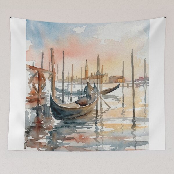 Item preview, Venice Gondola Sunset designed and sold by caracatita75.