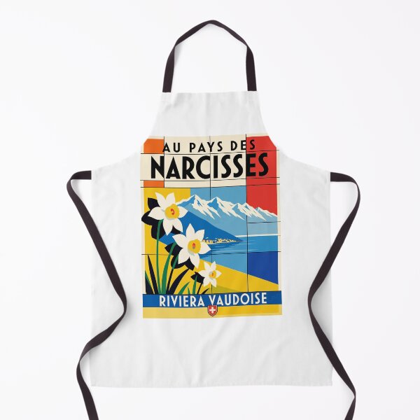 Item preview, Vintage Swiss Narcissus Travel Poster Vaud Riviera designed and sold by AntiqueImages.