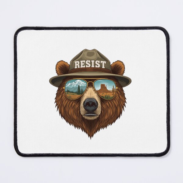 Item preview, Resist Bear Political Activist Environmental Protest designed and sold by RetroMini2026.