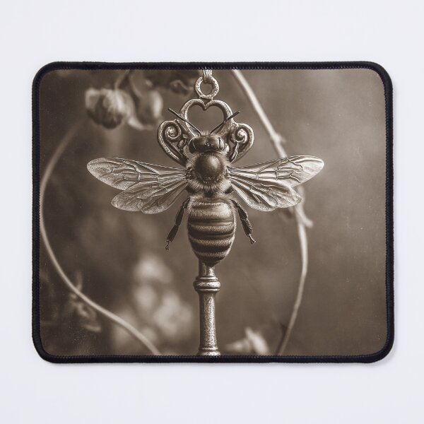 Item preview, Bee Skeleton Key Charm designed and sold by SpecInkStudio.