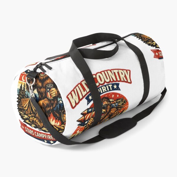 Item preview, Wild Country Spirit Patriotic Bigfoot Camping Freedom Fourth of July designed and sold by shemodas.
