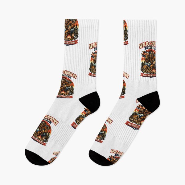 Item preview, Wild Country Spirit Patriotic Bigfoot Camping Freedom Fourth of July designed and sold by shemodas.