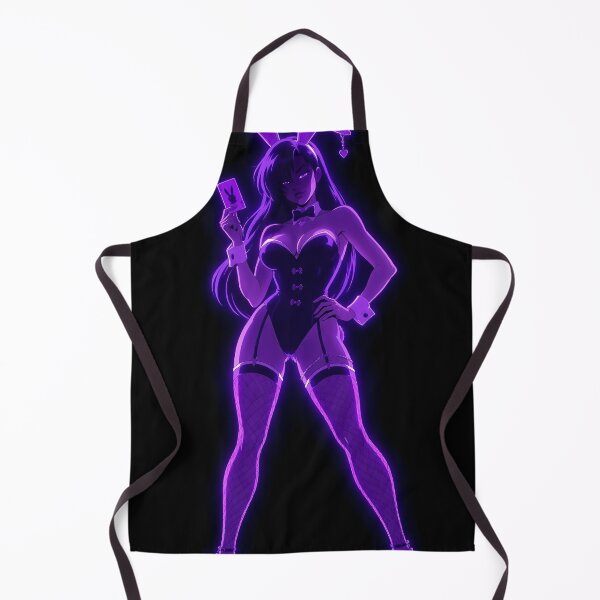 Item preview, Neon Bunny Femme Fatale – Cyber Anime Glow Aesthetic Illustration designed and sold by Hollow Moon Studios..