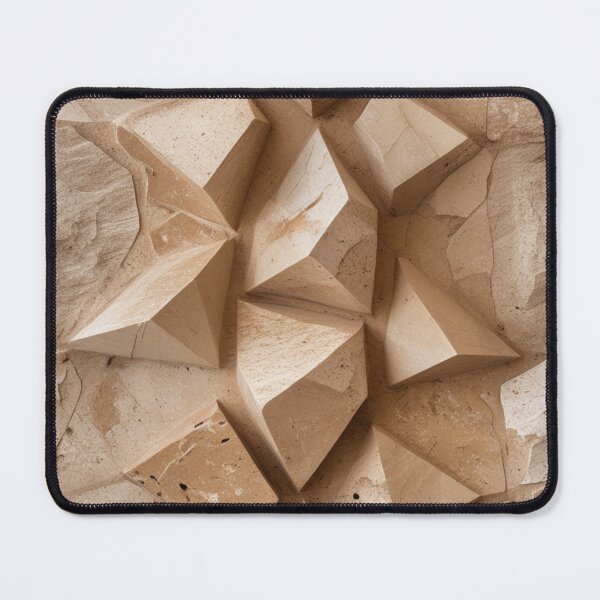 Item preview, Angular Blocks Organic Mineral Texture Print designed and sold by EnmarcArt.