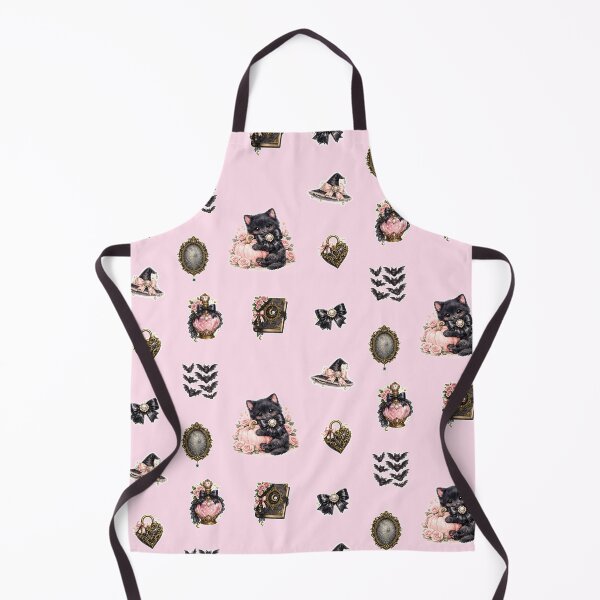 Item preview, Cute Black Cat Halloween Sticker Set with Pink Pumpkin, Witch Hat, Magic Book and Gothic Coquette Decorations designed and sold by looplandger.