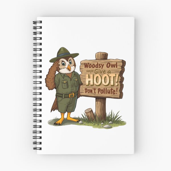 Item preview, Woodsy Owl Says Give A Hoot Don't Pollute Conservation Environmental Protection Nature Lover designed and sold by RetroMini2026.