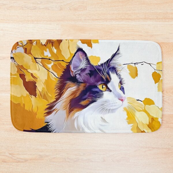 Item preview, Autumn Cat Puzzle – Colorful Fall Feline Jigsaw Puzzle for Cat Lovers designed and sold by olenapetol.