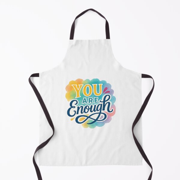 Item preview, You Are Enough | Colorful Typography Design designed and sold by Inklyst.