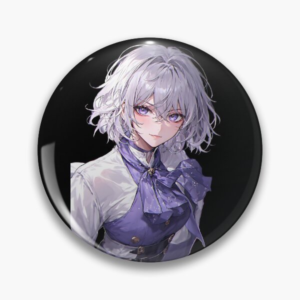 Item preview, Ethereal Youth Violet Anime Portrait designed and sold by UrbanPrts.