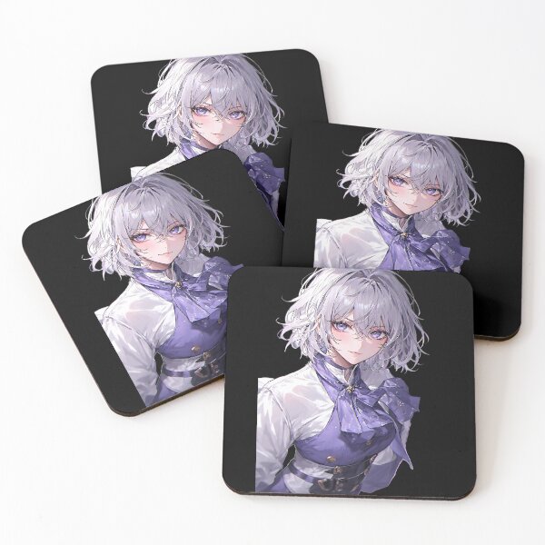 Item preview, Ethereal Youth Violet Anime Portrait designed and sold by UrbanPrts.