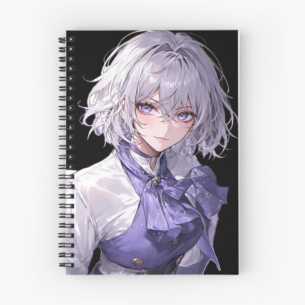 Item preview, Ethereal Youth Violet Anime Portrait designed and sold by UrbanPrts.