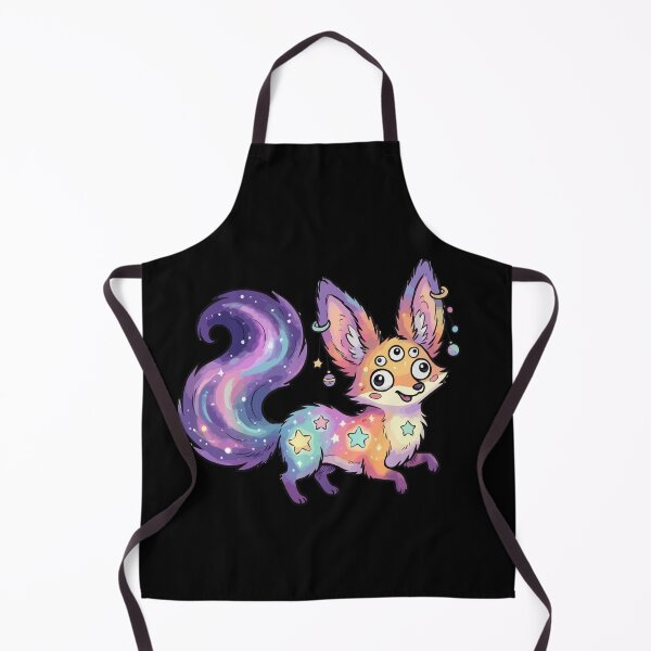 Item preview, Five-Eyed Iridescent Fennec Nebula designed and sold by Emegan Print Art.