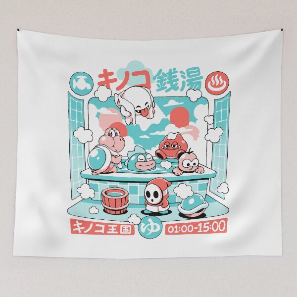 Item preview, Mushroom Bathhouse designed and sold by Ilustrata®.