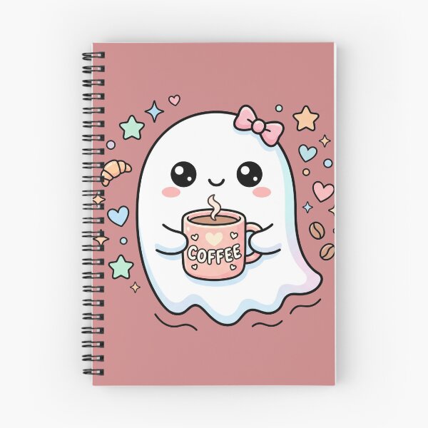 Item preview, Cute Ghost Coffee Lover Kawaii Halloween Design designed and sold by Rovano.