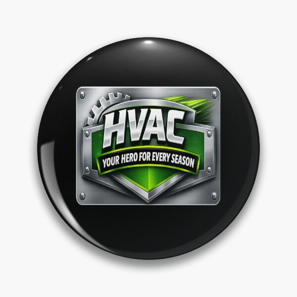 Item preview, HVAC Hero Logo Design - Heating & Cooling Technician Gift For Every Season designed and sold by FrozenHeat97.