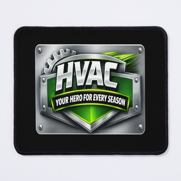 Item preview, HVAC Hero Logo Design - Heating & Cooling Technician Gift For Every Season designed and sold by FrozenHeat97.