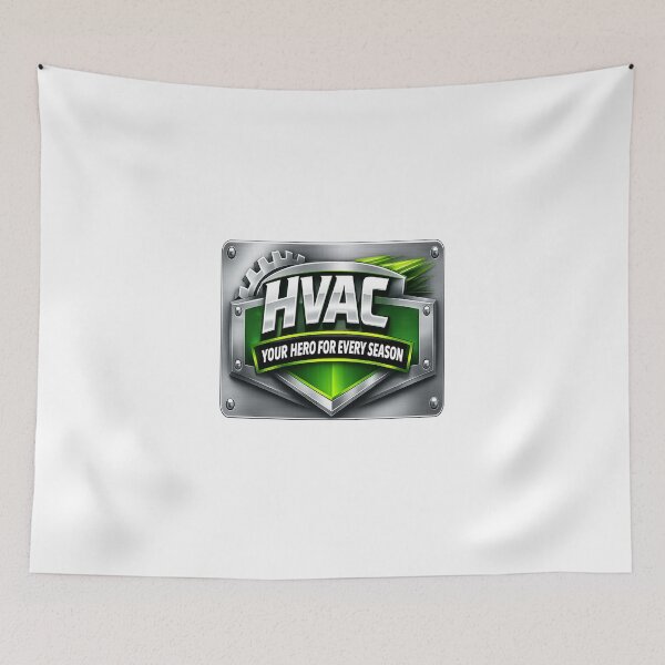 Item preview, HVAC Hero Logo Design - Heating & Cooling Technician Gift For Every Season designed and sold by FrozenHeat97.