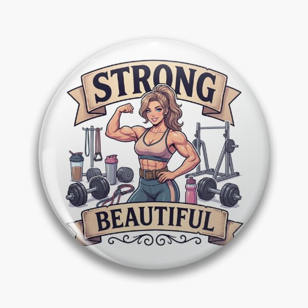 Item preview, Strong and Beautiful Fitness Girl Retro Anime designed and sold by JonelleTshirts.