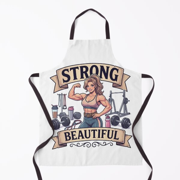 Item preview, Strong and Beautiful Fitness Girl Retro Anime designed and sold by JonelleTshirts.