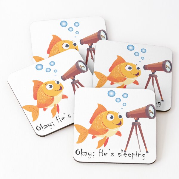 Item preview, Fishing cartoon "The Scout" watching for a chance to steal the bait. designed and sold by Art-Horizon.