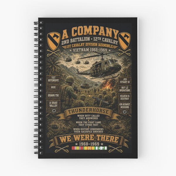 Item preview, A Company, 2nd Battalion, 12th Cavalry Regiment, 1st Cavalry Division (Airmobile) — Vietnam, 1968–1969 designed and sold by Military Insignia Products.