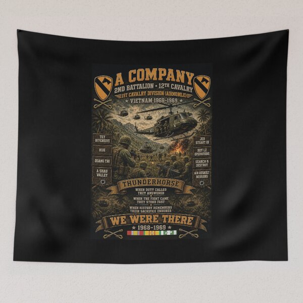 Item preview, A Company, 2nd Battalion, 12th Cavalry Regiment, 1st Cavalry Division (Airmobile) — Vietnam, 1968–1969 designed and sold by Military Insignia Products.