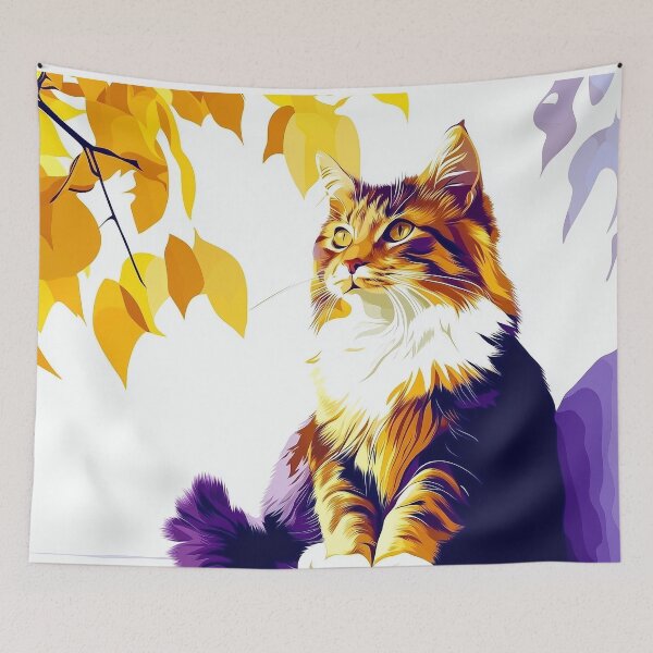 Item preview, Majestic Cat Puzzle – Colorful Feline Art Jigsaw Puzzle for Adults designed and sold by olenapetol.