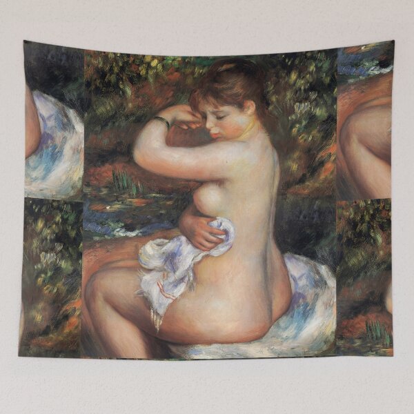 Item preview, After the Bath by Pierre-Auguste Renoir: Sensuous Impressionist Nude Poster designed and sold by artofuniverse.