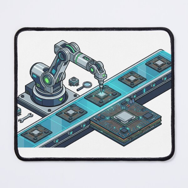 Item preview, Robotic Arm Hardware Circuit Microprocessor Tech designed and sold by caffeinepixels.