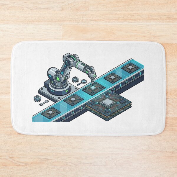 Item preview, Robotic Arm Hardware Circuit Microprocessor Tech designed and sold by caffeinepixels.