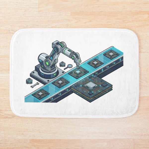 Item preview, Robotic Arm Hardware Circuit Microprocessor Tech designed and sold by caffeinepixels.