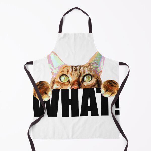 Item preview, Curious cat saying What! designed and sold by E-W-D.
